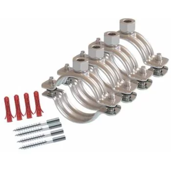 Kit de montage Ø78mm pour tube inox isolé mono tube DN20 avec isolation de 25mm Kit de montage Ø78mm pour tube inox isolé mono tube DN20 avec isolation de 25mm