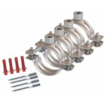 Kit de montage Ø54mm pour tube inox isolé mono tube DN20 avec silation de 13mm Kit de montage Ø54mm pour tube inox isolé mono tube DN20 avec silation de 13mm