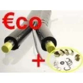 Flexible inox double économique, DN 16 longueur 15 mètres, isolé, avec câble de sonde séparable + lot de 4 raccords filetés standards pour collé battu (ne convient pas pour les raccords Isiclick) Flexible inox double économique, DN 16 longueur 15 mètres, isolé, avec câble de sonde séparable + lot de 4 raccords filetés standards pour collé battu (ne convient pas pour les raccords Isiclick)