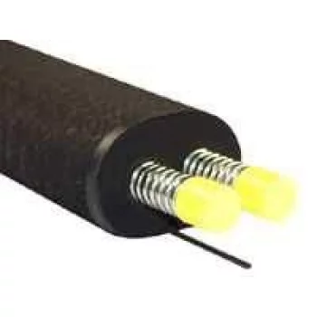 AEROLINE® INOX PRO 100 - DN 16 longueur 10 m, bi-tube inox solaire flexible pré-isolé pour liaison panneau solaire, avec câble de sonde, forte protection avec maillage polyester et acier contre rongeurs et oiseaux AEROLINE® INOX PRO 100 - DN 16 longueur 10 m, bi-tube inox solaire flexible pré-isolé pour liaison panneau solaire, avec câble de sonde, forte protection avec maillage polyester et acier contre rongeurs et oiseaux