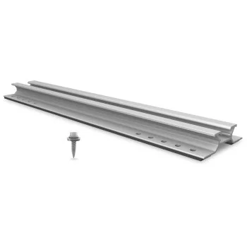 K2 MiniRail longueur 0,38m (pose en portrait ou paysage sur Bac Acier) - 4 Vis K2 MiniRail longueur 0,38m (pose en portrait ou paysage sur Bac Acier) - 4 Vis