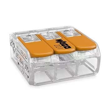 WAGO Borne de connexion - 3X0,08-4 MM² FILS SOUPLE CU R - Boîte de 50 unités WAGO Borne de connexion - 3X0,08-4 MM² FILS SOUPLE CU R - Boîte de 50 unités