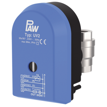 Vanne à passage UV2 avec servomoteur DN 20 Vanne à passage UV2 avec servomoteur DN 20