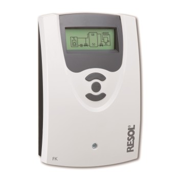 RESOL FK, régulateur chaudière à combustible solide. – offre complète, SPECIAL pour tous les systèmes à combustible solide ! 3 sondes Pt1000 (1 x FKP6, 2 x FrP6) incluses RESOL FK, régulateur chaudière à combustible solide. – offre complète, SPECIAL pour tous les systèmes à combustible solide ! 3 sondes Pt1000 (1 x FKP6, 2 x FrP6) incluses