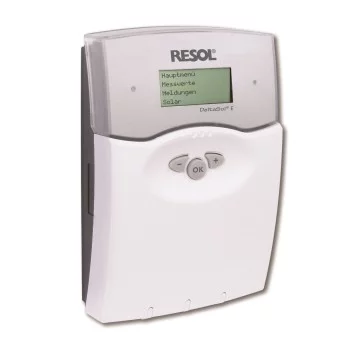 Régulateur différentiel de température Resol Deltasol E, fourni avec 6 sondes Pt1000 (2xFKP6, 4 x FRP6) Régulateur différentiel de température Resol Deltasol E, fourni avec 6 sondes Pt1000 (2xFKP6, 4 x FRP6)