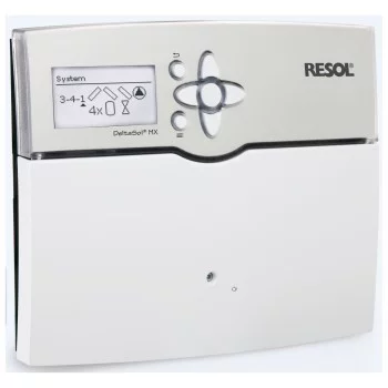 DeltaSol® MX - Offre complète Régulateur conçu pour les systèmes de chauffage conventionnel et solaire 6 sondes Pt1000 (2 x FKP6, 4 x FRP6) incluses option DrainBack DeltaSol® MX - Offre complète Régulateur conçu pour les systèmes de chauffage conventionnel et solaire 6 sondes Pt1000 (2 x FKP6, 4 x FRP6) incluses option DrainBack