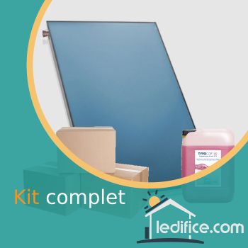 Pack complet avec 2 capteurs solaires plan haute performance FK200 soit 4,68m² Pack complet avec 2 capteurs solaires plan haute performance FK200 soit 4,68m²