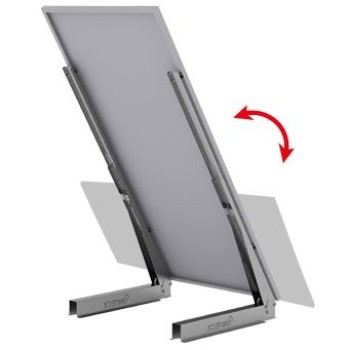 Support de fixation sol et mur ajustable de 10° à 60° UNIFIX 600 B pour panneaux jusqu'à 2500 x 1400 max (équivalent 600W) Support de fixation sol et mur ajustable de 10° à 60° UNIFIX 600 B pour panneaux jusqu'à 2500 x 1400 max (équivalent 600W)