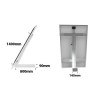 Support de fixation 2 panneaux sol et mur, gamme Evolutif Ground Fixing, ajustable de 10° à 60° UNIFIX 800 EGF pour panneaux de largeur de 808 à 1200 mm et de longueur de 1200 à 2300 mm Support de fixation 2 panneaux sol et mur, gamme Evolutif Ground Fixing, ajustable de 10° à 60° UNIFIX 800 EGF pour panneaux de largeur de 808 à 1200 mm et de longueur de 1200 à 2300 mm