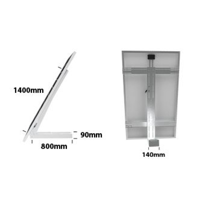 Support de fixation 2 panneaux sol et mur, gamme Evolutif Ground Fixing, ajustable de 10° à 60° UNIFIX 800 EGF pour panneaux de largeur de 808 à 1200 mm et de longueur de 1200 à 2300 mm Support de fixation 2 panneaux sol et mur, gamme Evolutif Ground Fixing, ajustable de 10° à 60° UNIFIX 800 EGF pour panneaux de largeur de 808 à 1200 mm et de longueur de 1200 à 2300 mm